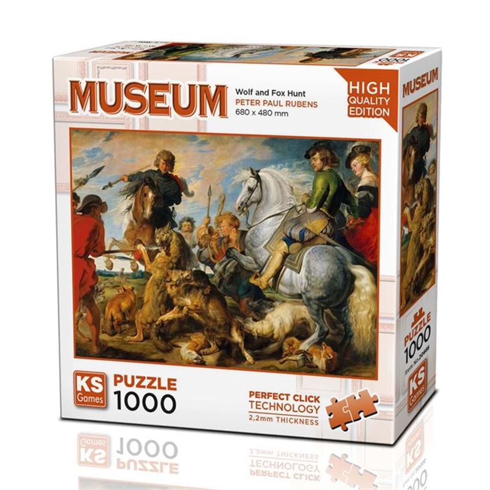 Ks Puzzle 1000 Wolf and Fox Hunt