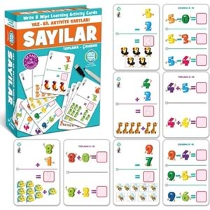 Circle Toys Yaz Sil Sayılar Toplama-Çıkarma Hr014