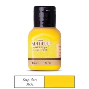 Artdeco Akrilik Boya 25Ml 3602 Koyu Sarı