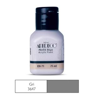 Artdeco Akrilik Boya 25Ml 3647Gri