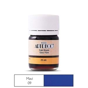 Artdeco Cam Boyası 25Ml Mavi 09