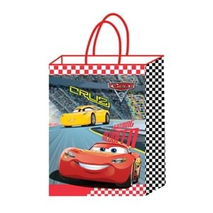 Kika Lisanslı Kağıt Poşet 18X24 12 Li Cars 3907