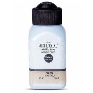 Artdeco Metalik Akrilik Boya 75Ml Mavi İnci 3769