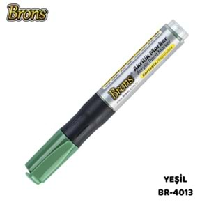 Brons Akrilik Marker Kalem Yeşil Br-4013