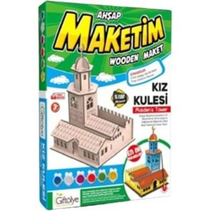 Giftölye 3D Ahşap Kız Kulesi