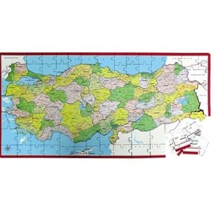 Laço Türkiye Siyasi Harita Frame Yapboz Lchs001