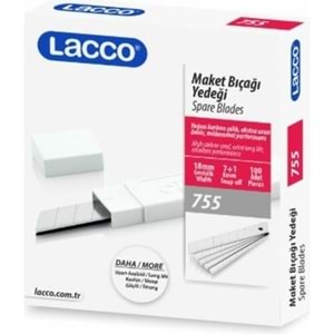 Lacco Maket Bıçağı Yedek Geniş 18Mm 755