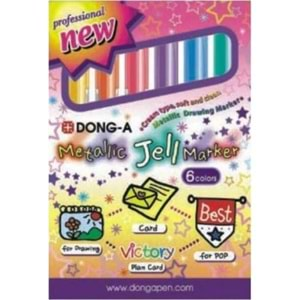 Dong-A Metalik Jel Marker 6 Renk