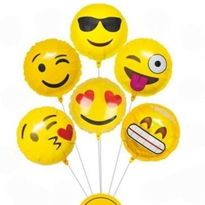 Rps Folyo Balon Emoji Seti 6 Lı 18