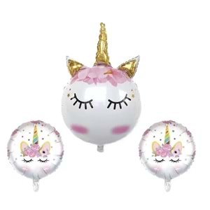 Rps Folyo Balon Set Eyelash Gold 36