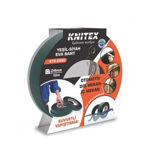 Knıtex Eva Bant Yeşil Siyah 24Mmx10Mtktx-2850