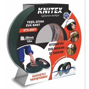 Knıtex Eva Bant Yeşil Siyah 36Mmx10Mt Ktx-2851