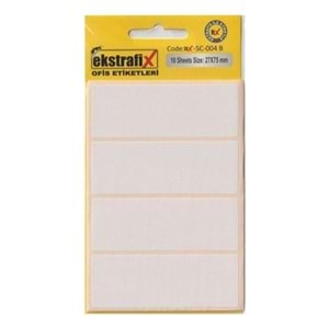 Ekstrafix (Sc-004 B) Ofis E 27X75 Mm 10Lu Beyazq