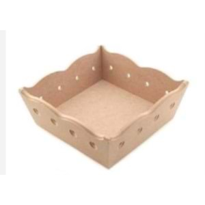 Mdf Ekmeklik Delik Kenarlı 22x22cm