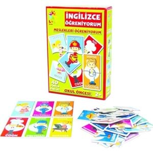 Laço Kids Puzzle İngilizce Meslekler 40 Parça