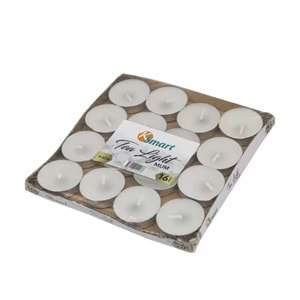 Ksmart Tealight Mum Beyaz 16 lı K-4276