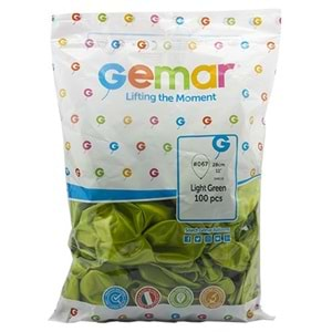 Gemar Metalik Balon Gm110 28Cm 100 Lü A.Yeşil 067