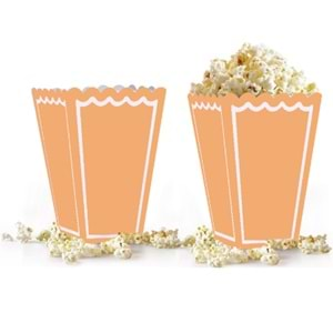 Kika Popcorn Kutusu 8 Li -Makaron Turuncu-