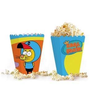 Kika Kral Şakir Action Popcorn Kutusu 8 Li