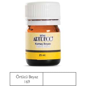 Artdeco Kumaş Boyası 25Ml Örtücü Beyaz 169