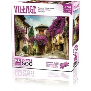 Ks Games Puzzle 500 Flowered Village Houses