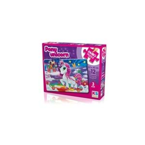 Ks Games Pony Unicorn Jumbo Puzzle 12 Parça.