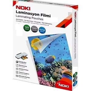 Noki Laminasyon Filmi Parlak 125 Mic A4 100 lü