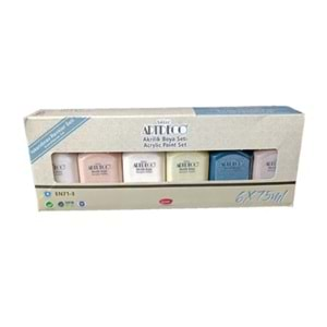 Artdeco Akrilik Boya 6X75Ml Set İskandinav Renkler