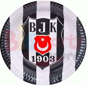 Barış Süs Karton Tabak Beşiktaş Lisanslı 23cm 8 Li