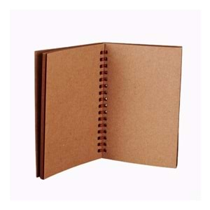 Mr.Notebook Spiralli Kraft Defter A4 Düz