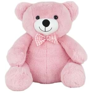 Pollytoys Peluş Pembe Kurdeleli Oyuncak 35cm