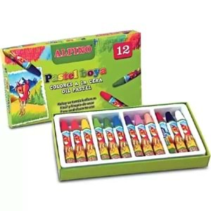 Alpino Pastel Boya Karton Kutu Köşeli 12 Renk