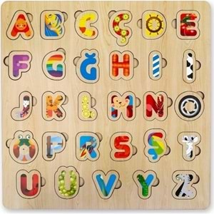 Kumtoys Ahşap Alfabe Puzzle Türkçe