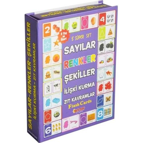 Dıy Toy Sayılar Renkler Şekiller İlişki Kurma Zıt Kavramlar