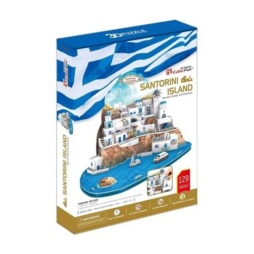 Nc 3D Puzzle Santorini Adası