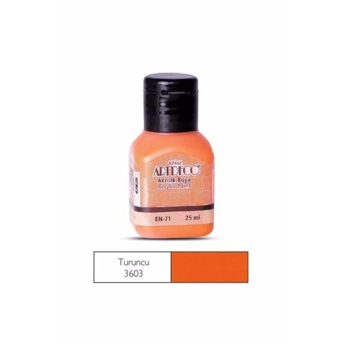 Artdeco Akrilik Boya 25Ml 3603 Turuncu