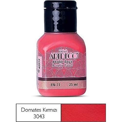 Artdeco Akrilik Boya 25Ml 3043 Domates Kırmızı