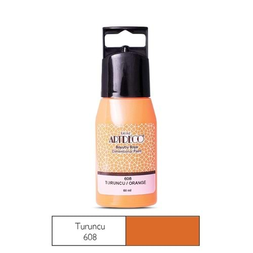 Artdeco Boyutlu Boya 60 Ml Turuncu 608