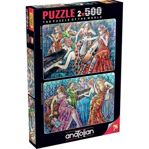 Anatolian Puzzle 2x500 Parça Renkli Notalar