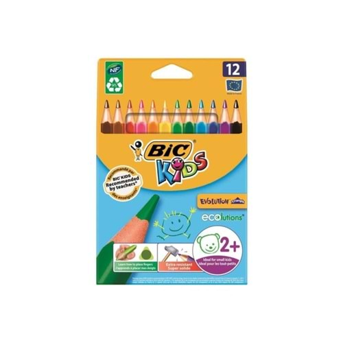 Bic Kuru Boya Evolution Üçgen Jumbo 12 Li 829735