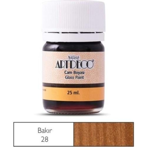 Artdeco Cam Boyası 25Ml Bakır 28Ml