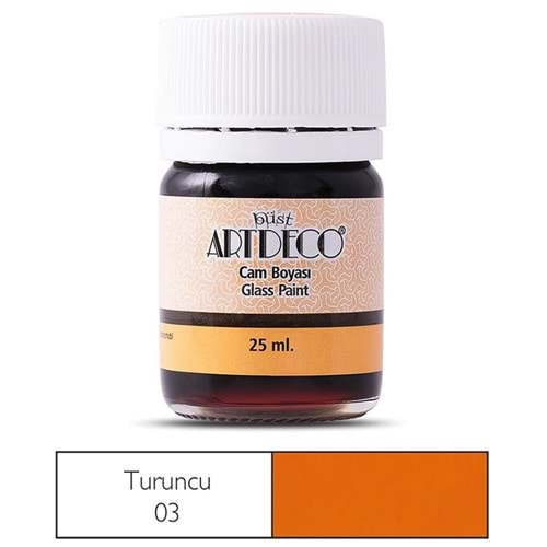 Artdeco Cam Boyası 25Ml Turuncu 03