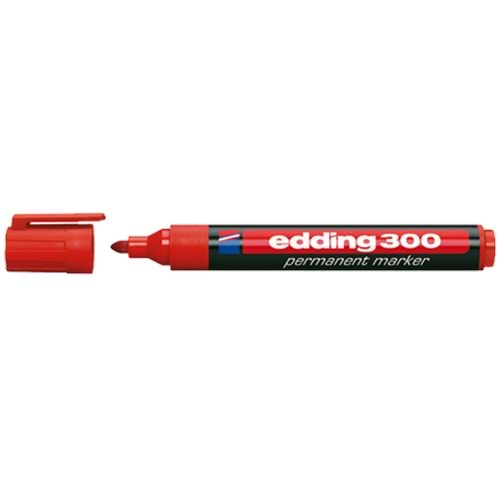 Edding Permanent Marker Kırmızı E-300 ( 1 Adet)