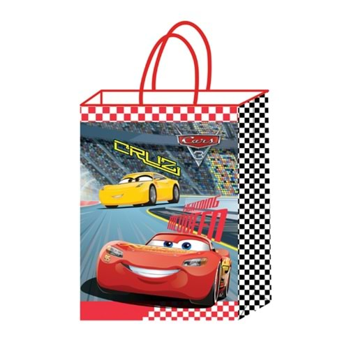 Kika Lisanslı Kağıt Poşet 18X24 12 Li Cars 3907