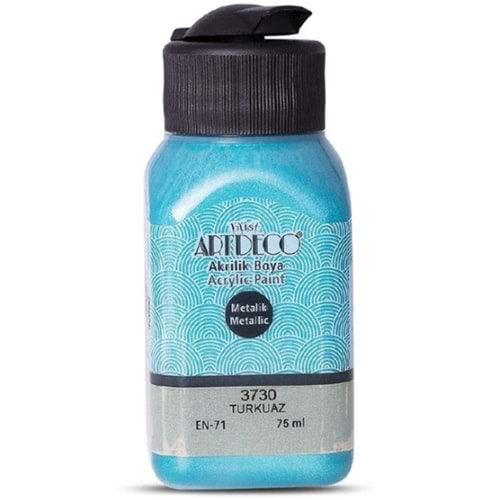 Artdeco Metalik Akrilik Boya 75Ml Turkuaz 3730