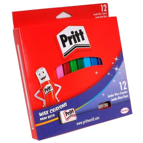 Pritt Pastel Mum Boya Jumbo Üçgen 12 Renk