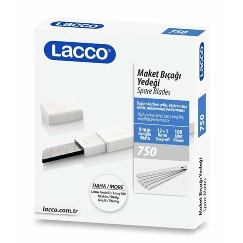 Lacco Maket Bıçağı Yedek Dar 9Mm 750