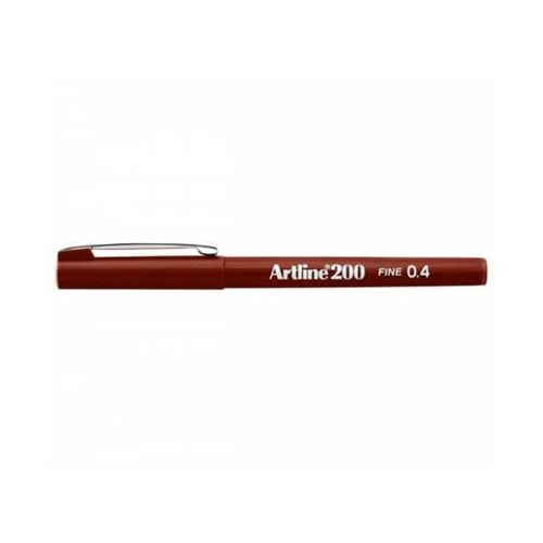 Artline 200N Keçe Uçlu Kalem 0,4Mm Kahve ( 1 Adet)