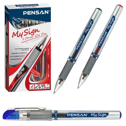 Pensan Mysign 1.0 Gel İmza Kalemi Kırmızı ( 1 Adet)