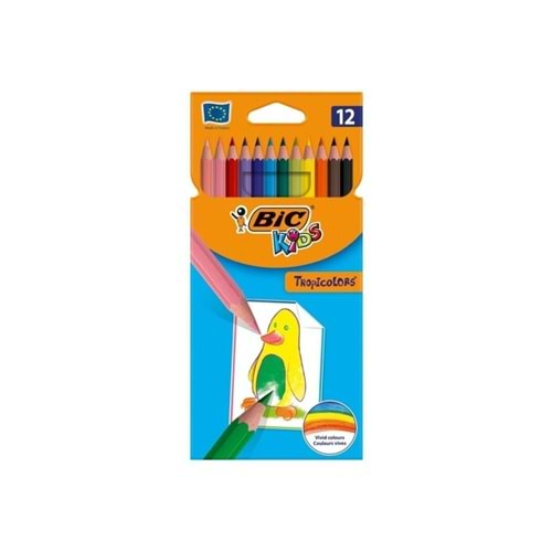 Bic Kuru Boya Kalemi Tropıcolor 12 Li 832566